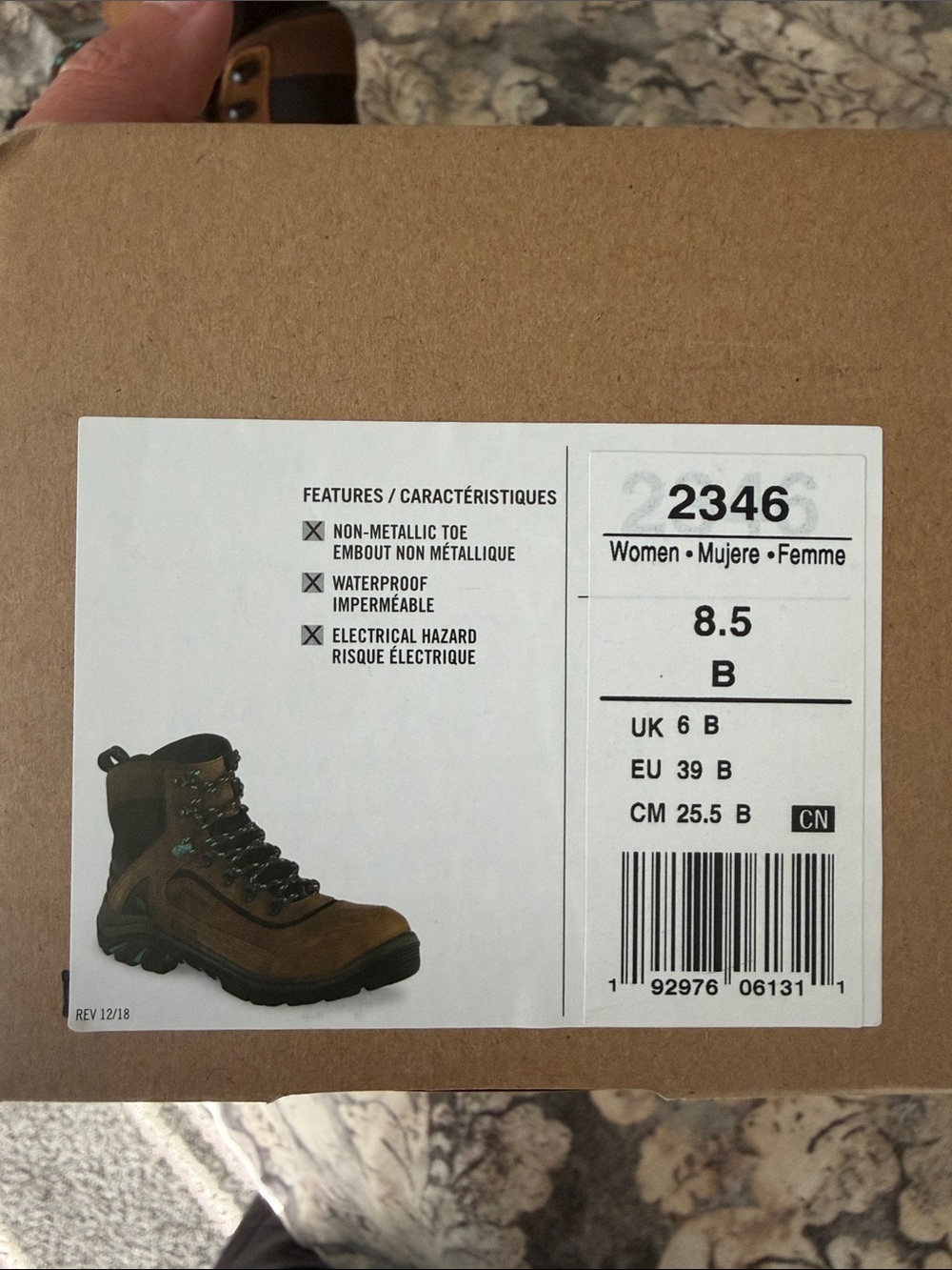 Red Wing 2346 Women Tradeswoman 6-Inch Safety Boot Size 8.5 B NWT in box - Picture 3 of 8